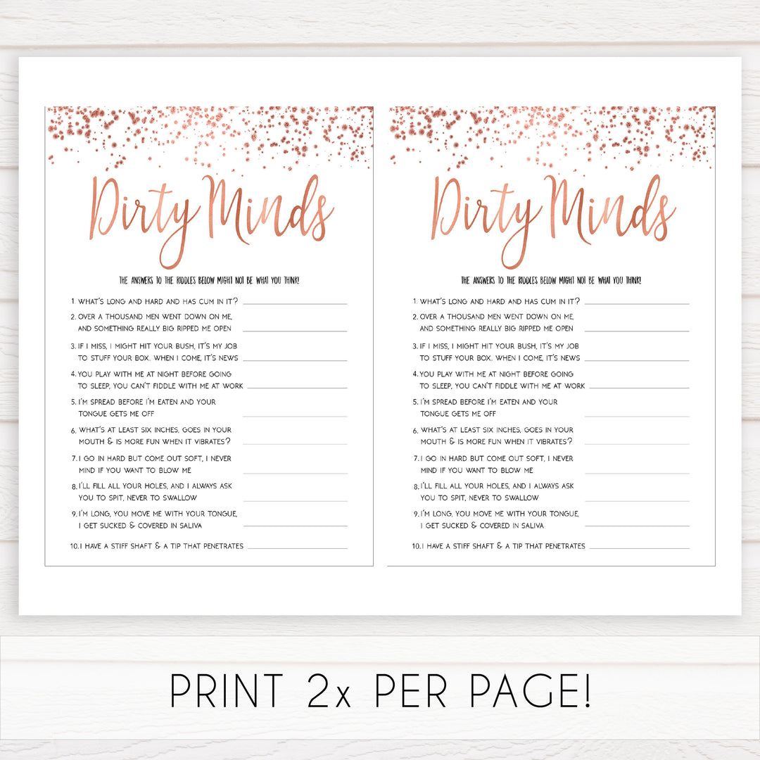 Rose gold bachelorette games, dirty minds, bachelorette games, bridal shower games, top 10 baby games, fun bachelorette games, top bridal games, rose gold games