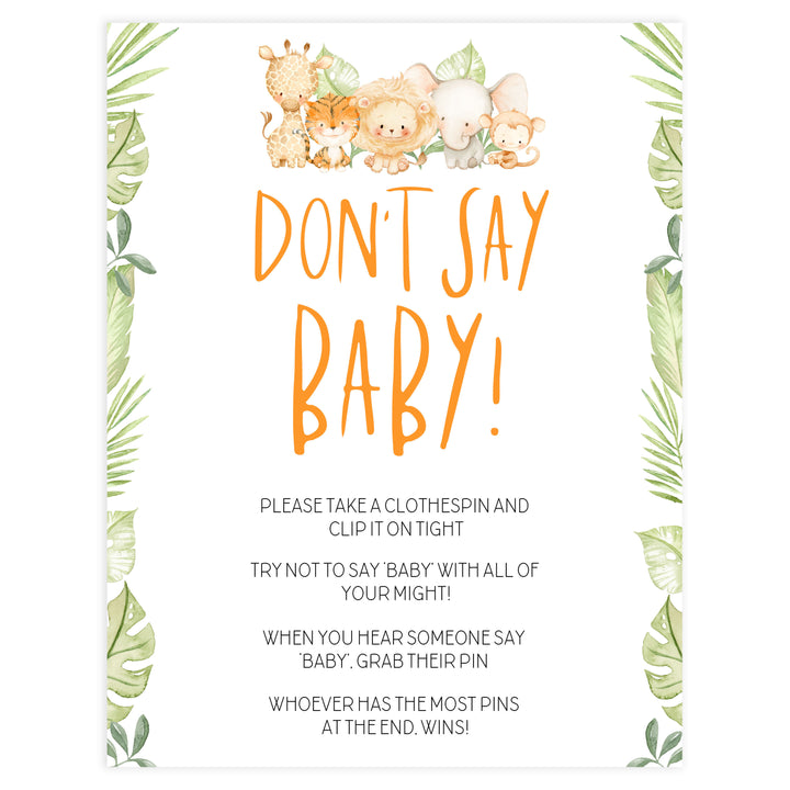 dont say baby game, Printable baby shower games, safari animals baby games, baby shower games, fun baby shower ideas, top baby shower ideas, safari animals baby shower, baby shower games, fun baby shower ideas