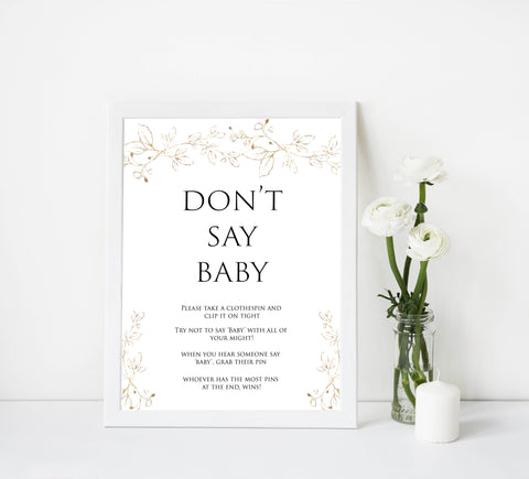  dont say baby game, Printable baby shower games, gold leaf baby games, baby shower games, fun baby shower ideas, top baby shower ideas, gold leaf baby shower, baby shower games, fun gold leaf baby shower ideas