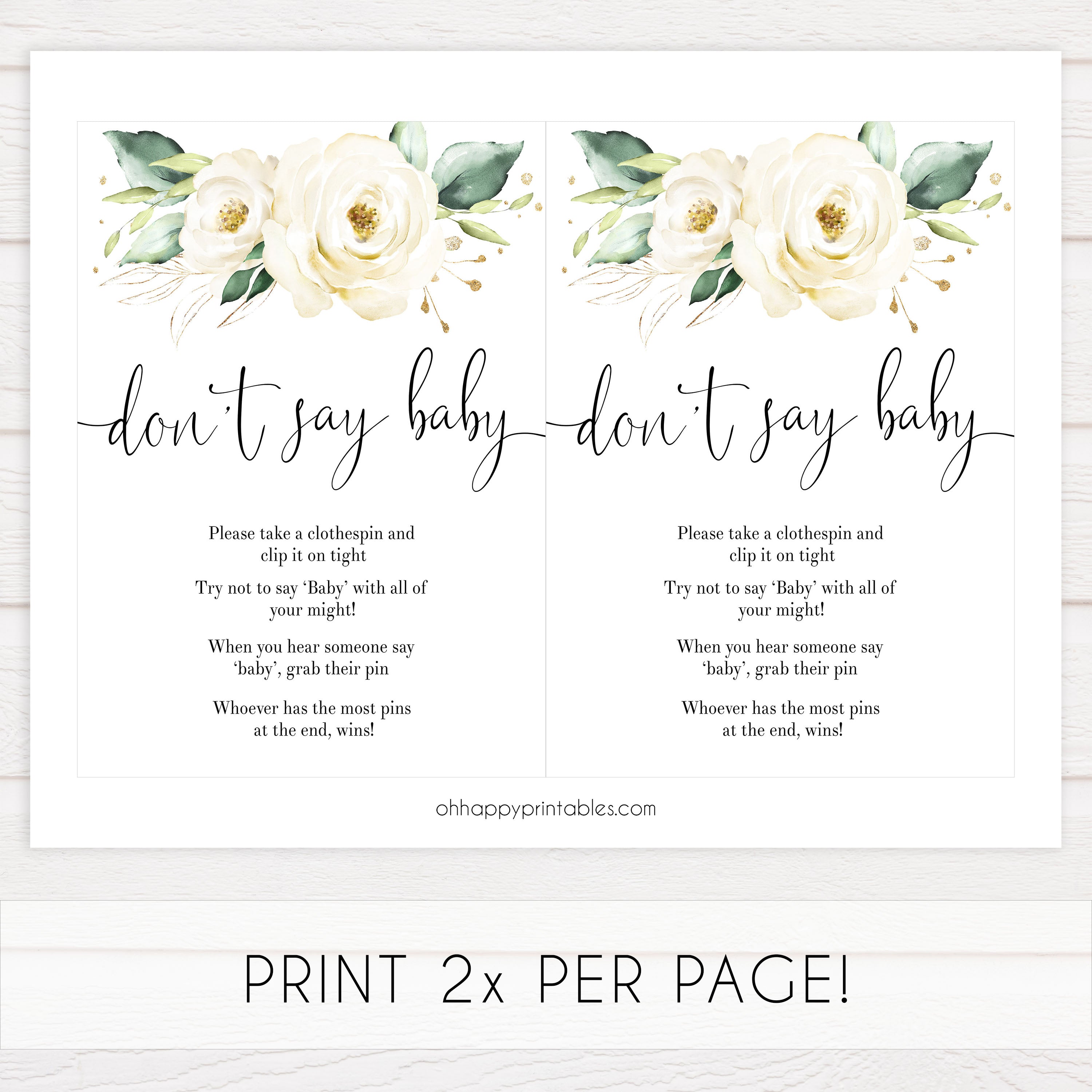 dont say baby game, Printable baby shower games, shite floral baby games, baby shower games, fun baby shower ideas, top baby shower ideas, floral baby shower, baby shower games, fun floral baby shower ideas