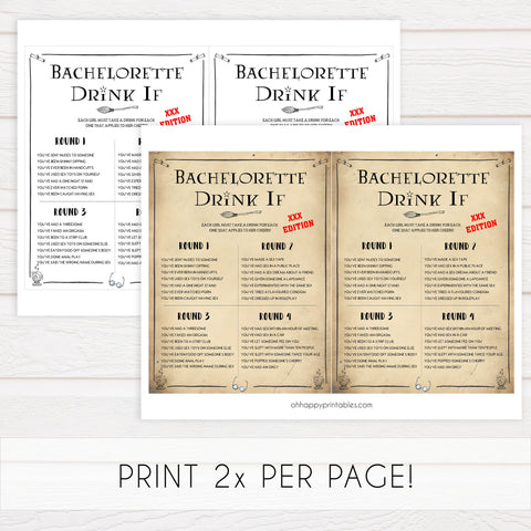 adult drink if game, naughty drink if game,  Printable bachelorette games, Harry Potter bachelorette, Harry Potter hen party games, fun hen party games, bachelorette game ideas, Harry Potter adult party games, naughty hen games, naughty bachelorette games