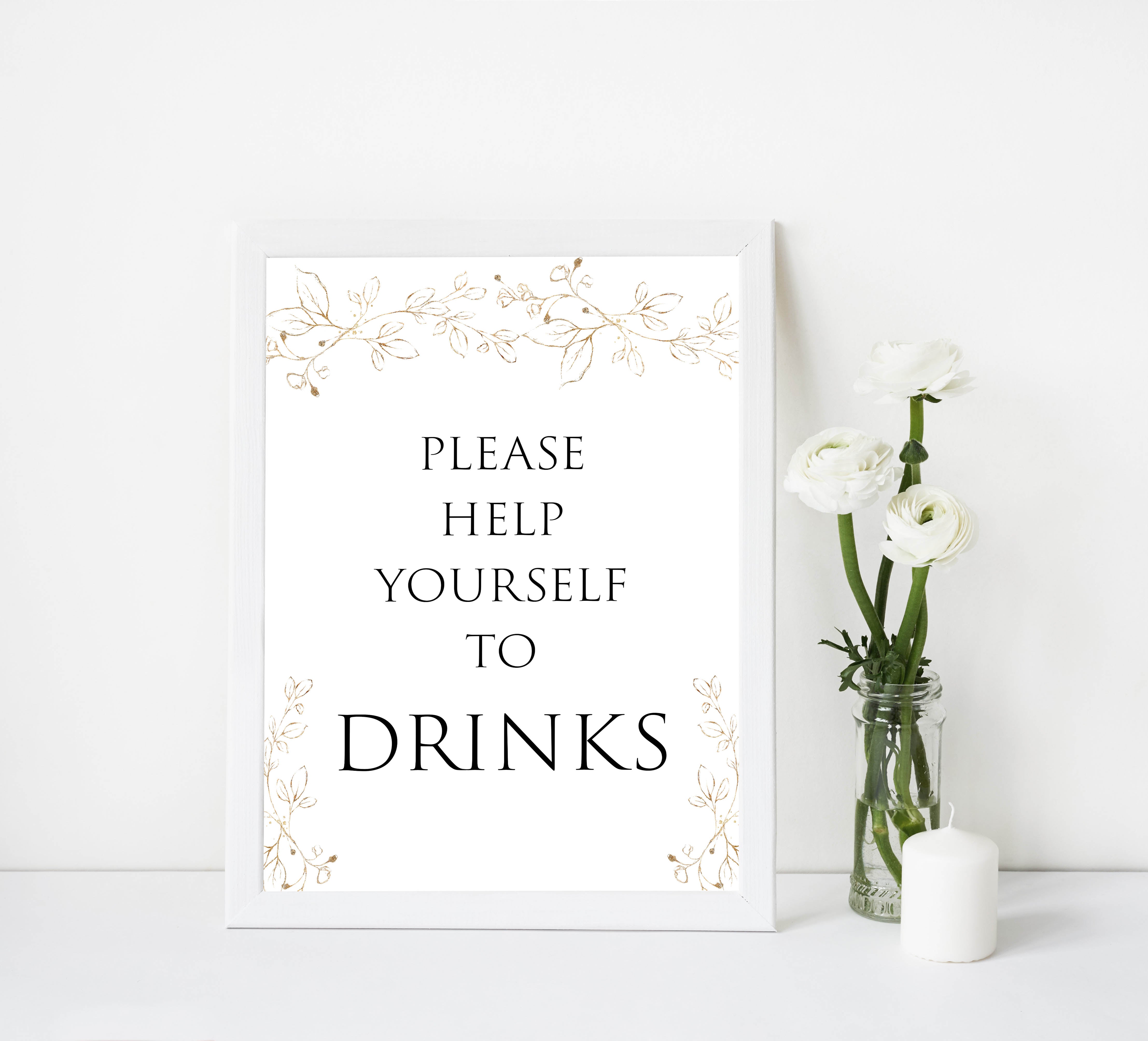 Gold leaf baby decor, printable baby table signs, printable baby decor, baby gold leaf table signs, fun baby signs, baby gold leaf fun baby table signs