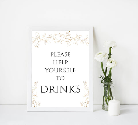 Gold leaf baby decor, printable baby table signs, printable baby decor, baby gold leaf table signs, fun baby signs, baby gold leaf fun baby table signs
