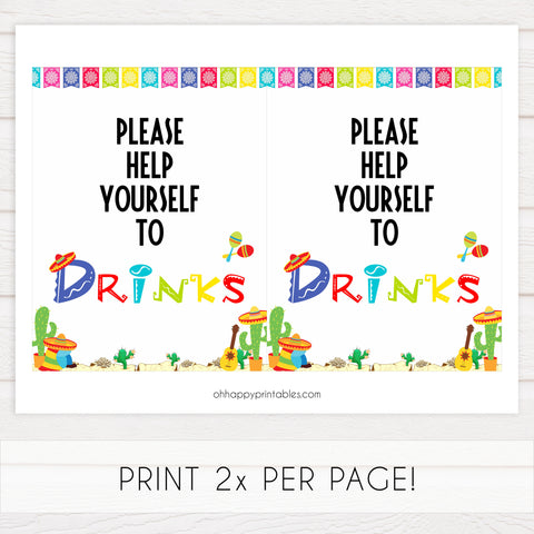 drinks baby tables signs, drinks baby decor, Mexican fiesta baby decor, printable baby table signs, printable baby decor, baby Mexican fiesta table signs, fun baby signs, baby fiesta fun baby table signs