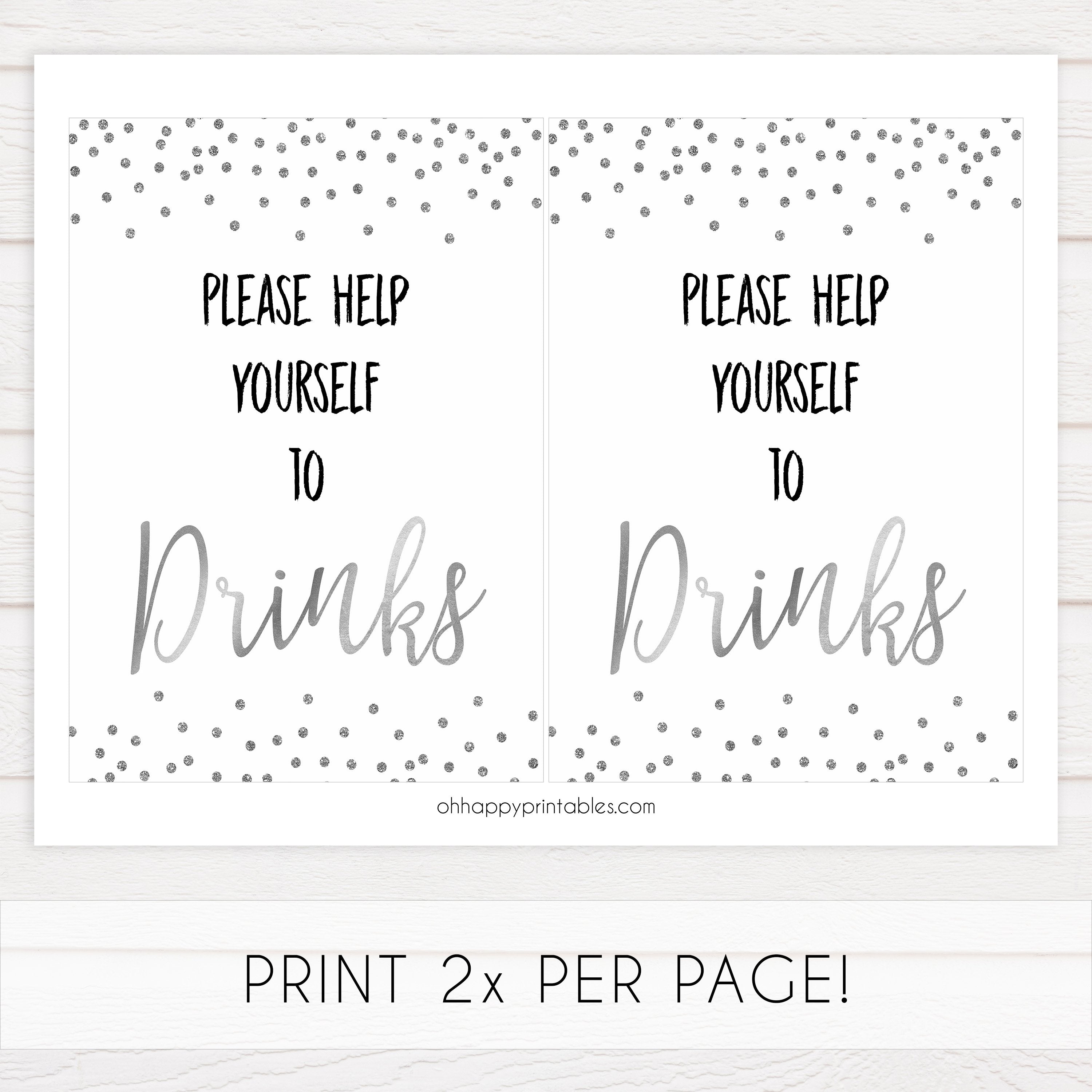 8 baby shower signs, baby table signs bundle, Baby silver glitter baby decor, printable baby table signs, printable baby decor, baby silver glitter table signs, fun baby signs, baby silver fun baby table signs