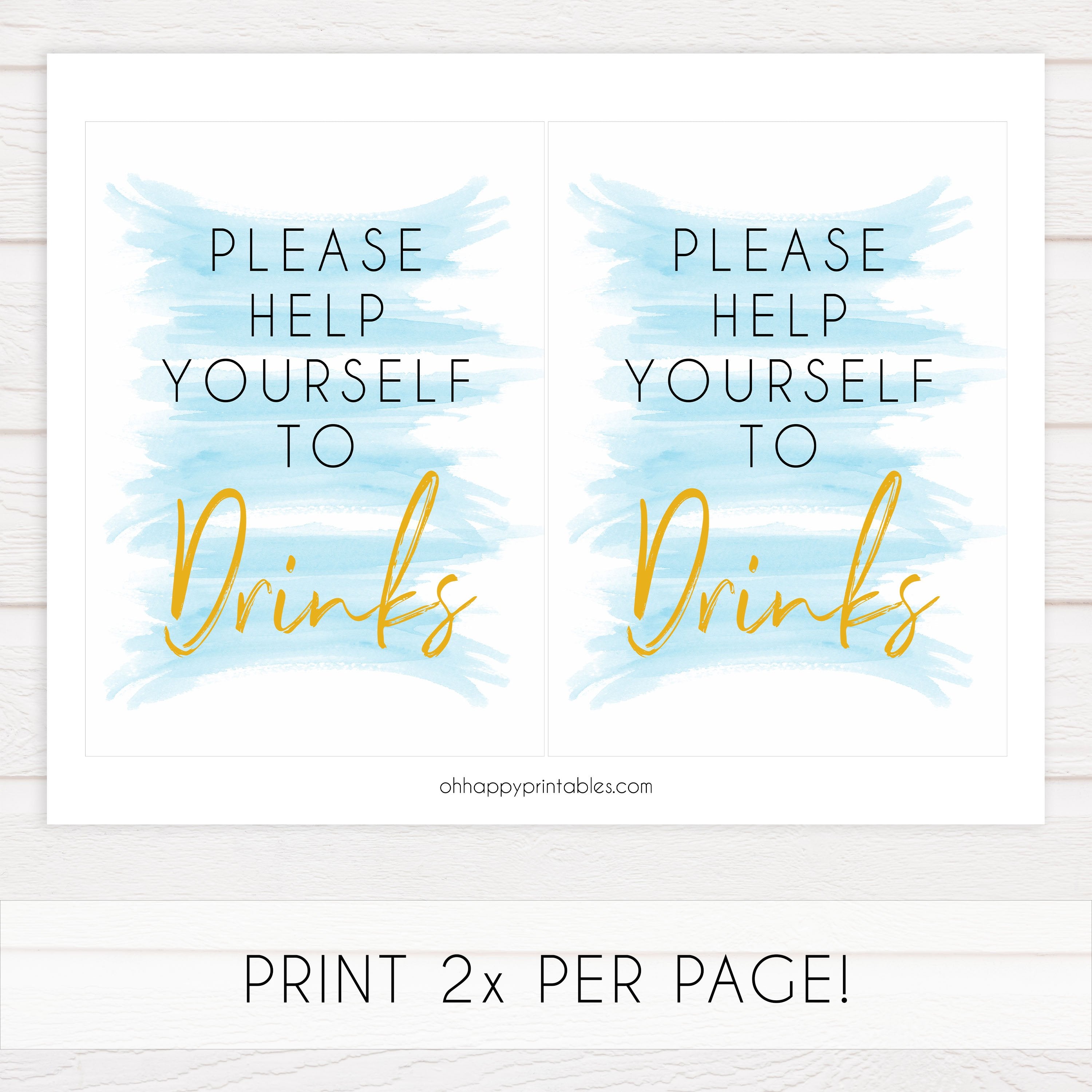 blue baby shower signs, printable baby shower signs, baby signs pack, fun baby games ideas