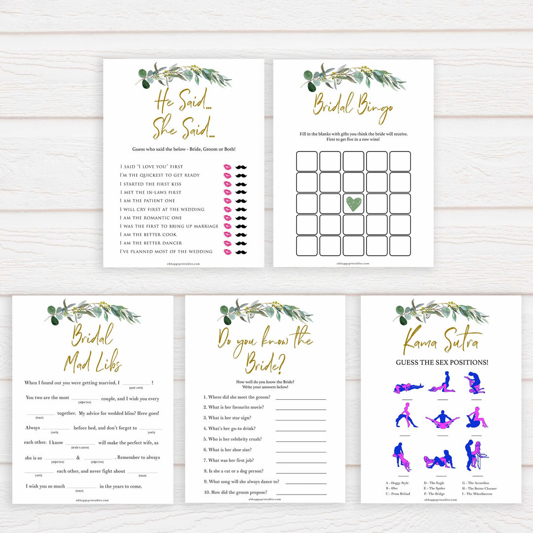 10 floral bridal shower games, Floral bridal games, advice for the bride game, top bridal shower games, fun bridal games, hen party games, printable bridal games, bridal shower ideas, eucalyptus bridal ideas
