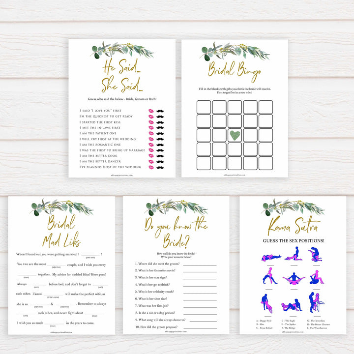 10 floral bridal shower games, Floral bridal games, advice for the bride game, top bridal shower games, fun bridal games, hen party games, printable bridal games, bridal shower ideas, eucalyptus bridal ideas