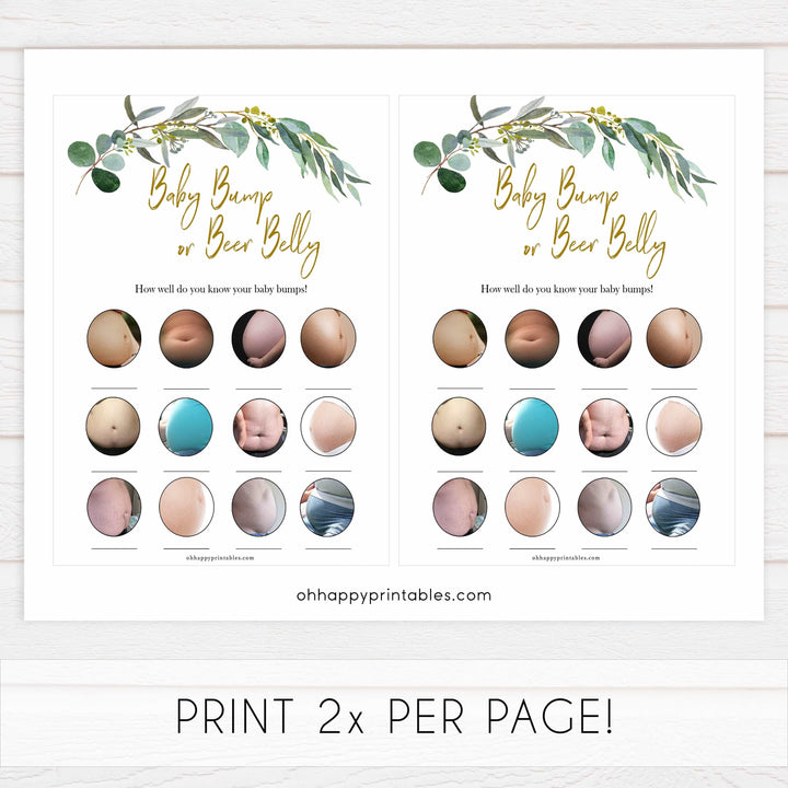 Eucalyptus baby games, labor or porn, baby bump or beer belly, printable baby shower games, fun baby games, top baby games, best baby games, baby shower games