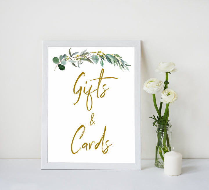 eucalyptus baby shower signs, printable baby signs pack, botanical baby signs, food signs, drinks signs, baby shower decor