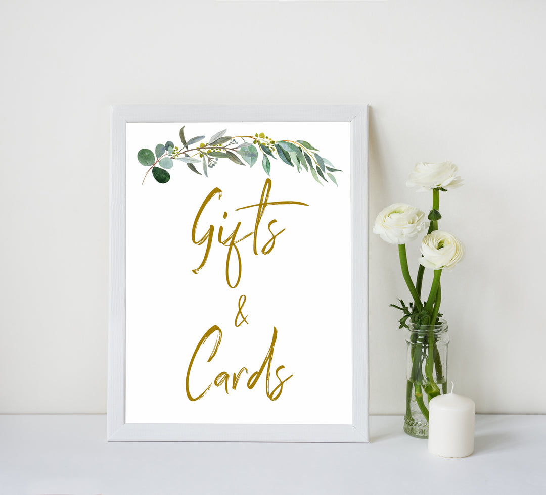 eucalyptus baby signs, gifts and cards baby signs, printable baby signs, botanical baby signs, baby shower decor, fun baby signs