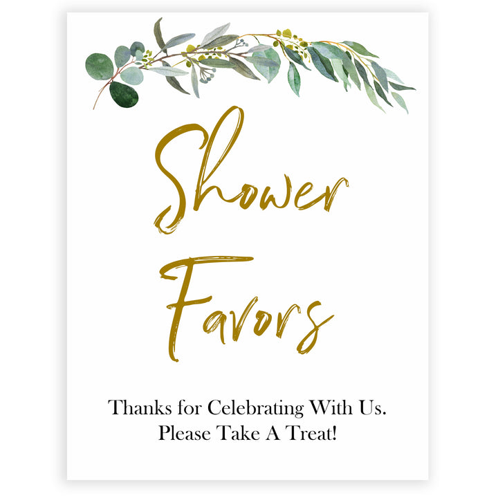 eucalyptus baby signs, shower favors baby signs, favour baby signs, printable baby signs, botanical baby signs, baby shower decor, fun baby signs