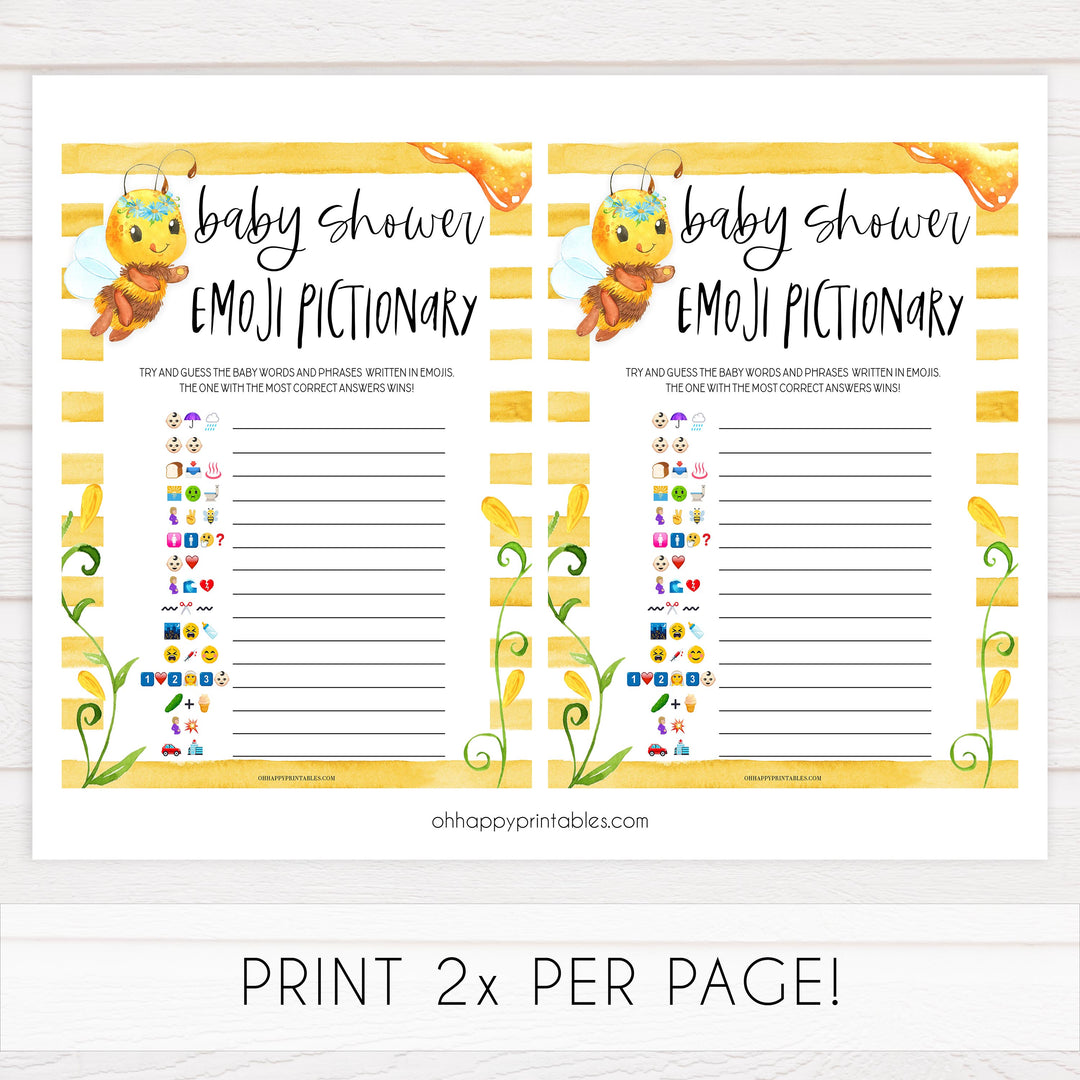 baby shower emoji pictionary game, emoji pictionary, Printable baby shower games, mommy bee fun baby games, baby shower games, fun baby shower ideas, top baby shower ideas, mommy to bee baby shower, friends baby shower ideas