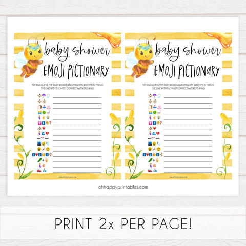 baby shower emoji pictionary game, emoji pictionary, Printable baby shower games, mommy bee fun baby games, baby shower games, fun baby shower ideas, top baby shower ideas, mommy to bee baby shower, friends baby shower ideas