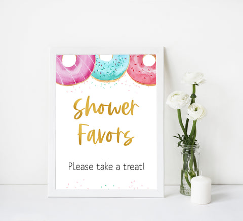 8 baby shower table signs, printable table signs, Donut baby decor, printable baby table signs, printable baby decor, baby sprinkles table signs, fun baby signs, baby donut fun baby table signs