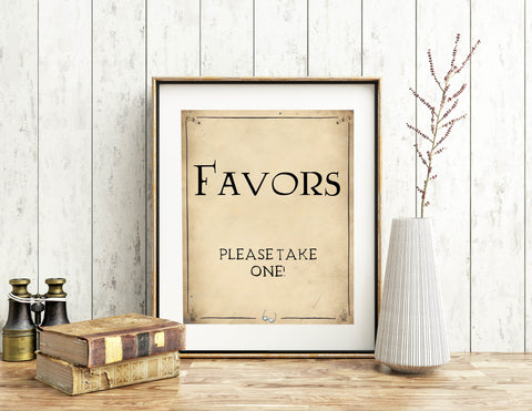 favors bridal signs, favors wedding table signs, Printable bridal shower signs, Harry Potter bridal shower decor, Harry Potter bridal shower decor ideas, fun bridal shower decor, bridal shower game ideas, Harry Potter bridal shower ideas