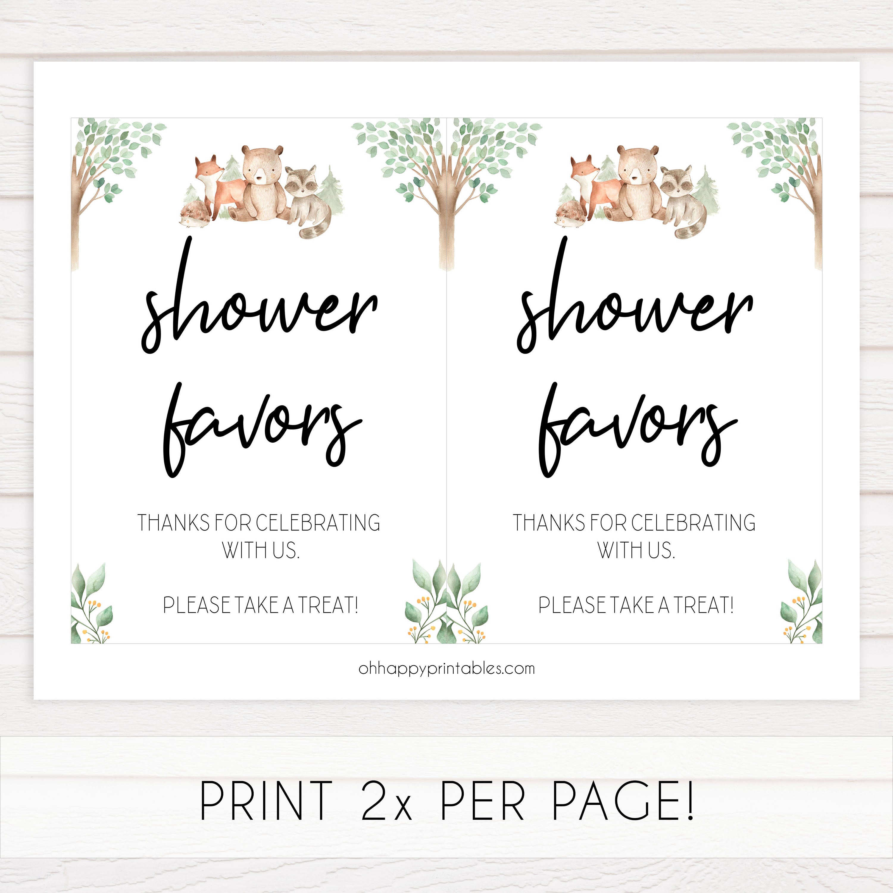 favors baby shower table signs, Woodland animals baby decor, printable baby table signs, printable baby decor, baby woodland animals table signs, fun baby signs, baby woodland animals fun baby table signs
