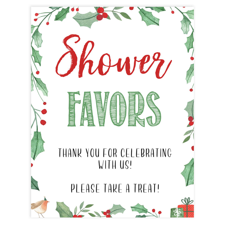 Christmas baby shower signs, Favours, Favors baby shower sign, baby shower decor, printable baby signs, baby decor, festive baby shower