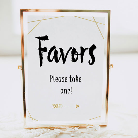 Favors Sign - Bride Tribe