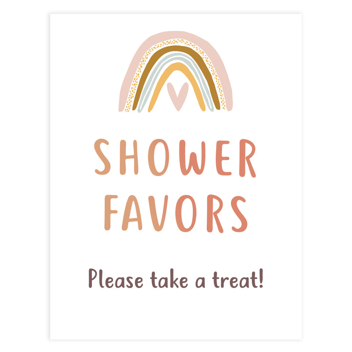 shower favors table sign, Boho rainbow baby decor, printable baby table signs, printable baby decor, baby boho rainbow table signs, fun baby signs, baby boho rainbow fun baby table signs