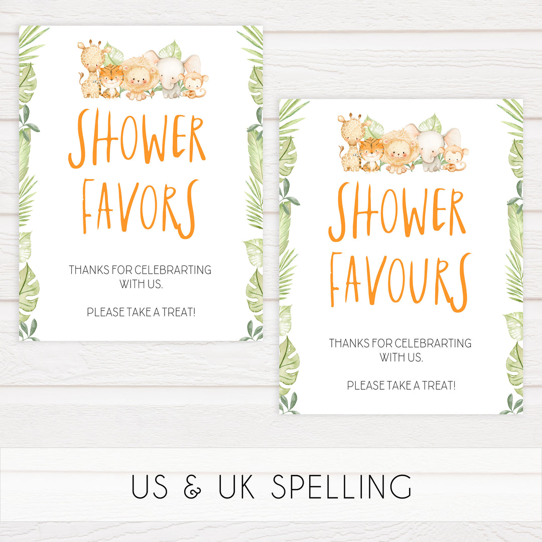 baby shower table signs bundle, Safari animals baby decor, printable baby table signs, printable baby decor, baby safari animals table signs, fun baby signs, baby safari animals fun baby table signs