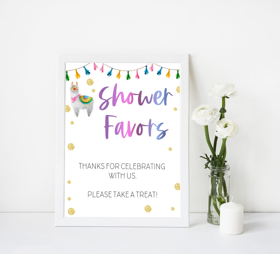 baby shower favors table signs, favors baby table signs, Llama fiesta baby decor, printable baby table signs, printable baby decor, baby llama fiesta table signs, fun baby signs, baby llama fiesta fun baby table signs
