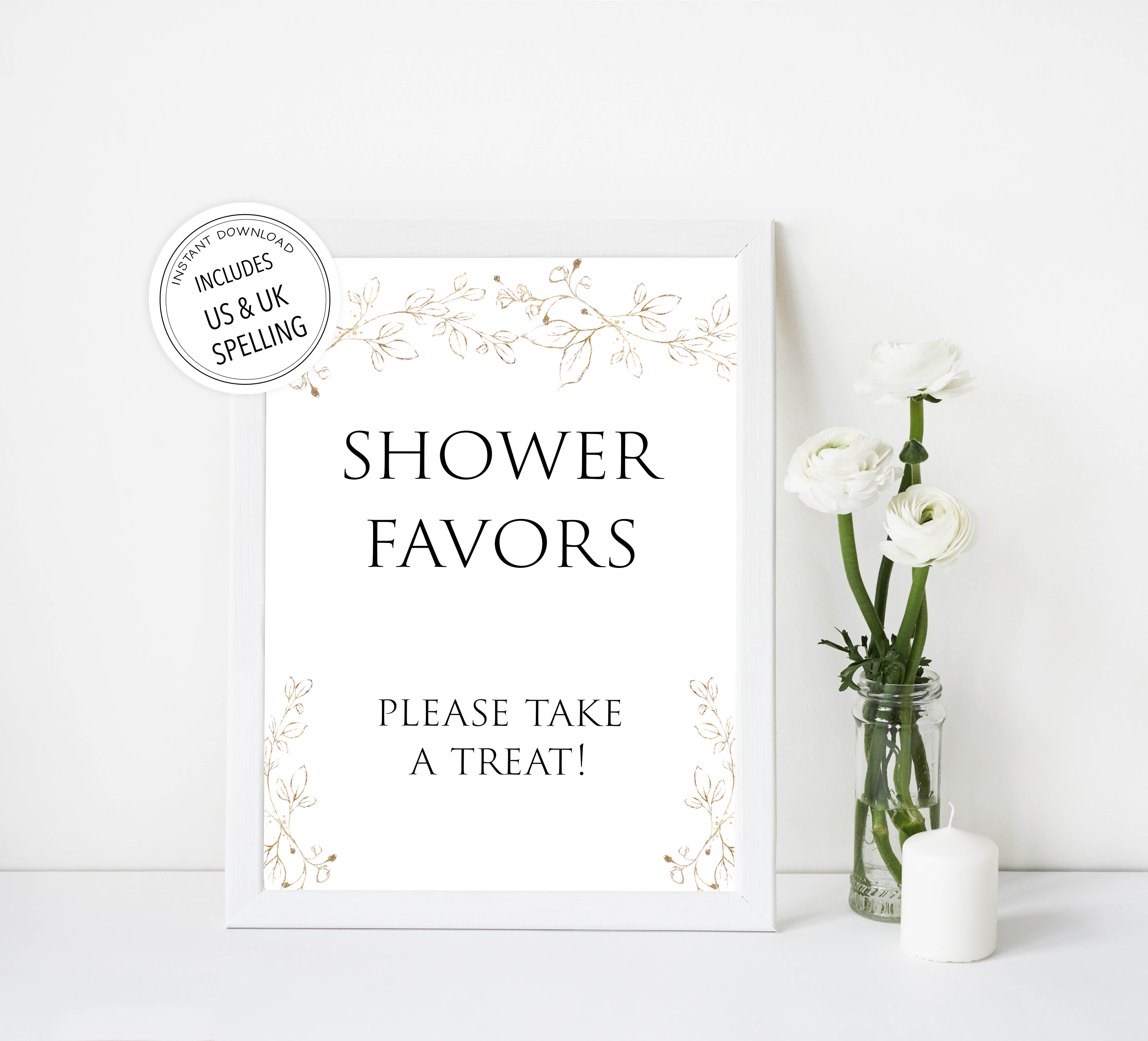 favors table signs, Gold leaf baby decor, printable baby table signs, printable baby decor, baby gold leaf table signs, fun baby signs, baby gold leaf fun baby table signs