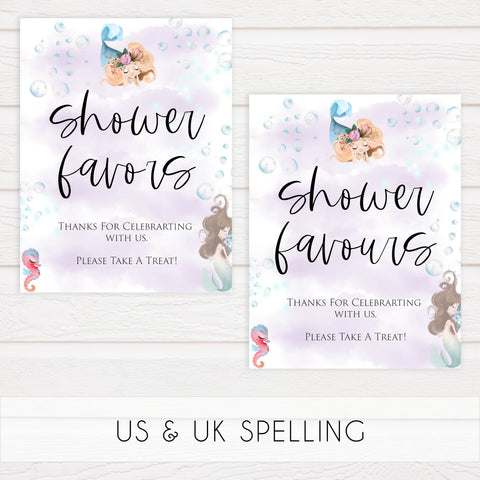 8 baby shower table signs, Little mermaid baby decor, printable baby table signs, printable baby decor, baby little mermaid table signs, fun baby signs, baby little mermaid fun baby table signs