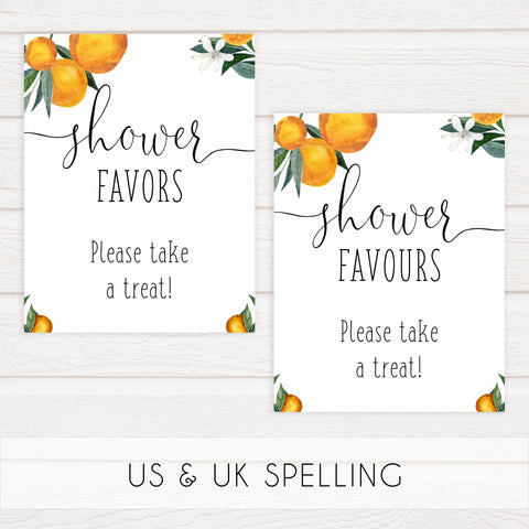 8 baby shower table signs, Little cutie baby decor, printable baby table signs, printable baby decor, baby little cutie table signs, fun baby signs, baby little cutie fun baby table signs, citrus baby shower signs,