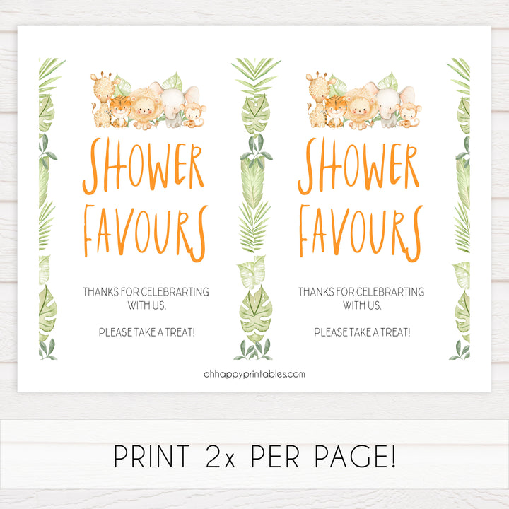baby favors table signs, Safari animals baby decor, printable baby table signs, printable baby decor, baby safari animals table signs, fun baby signs, baby safari animals fun baby table signs