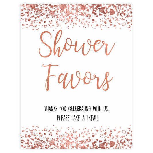 baby favors table sign, baby favors signs, Rose gold baby decor, printable baby table signs, printable baby decor, rose gold table signs, fun baby signs, rose gold fun baby table signs