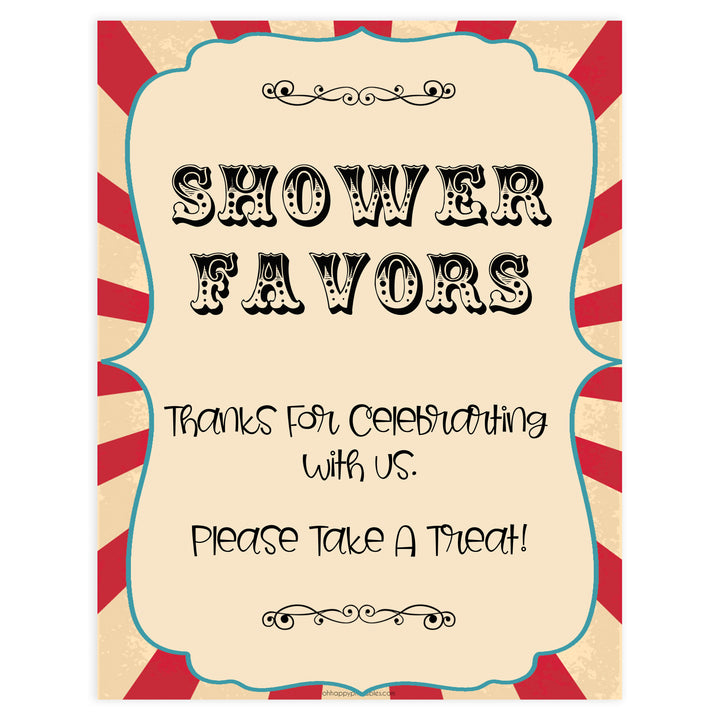 favors baby table signs, favors baby decor sign, Circus baby decor, printable baby table signs, printable baby decor, carnival table signs, fun baby signs, circus fun baby table signs