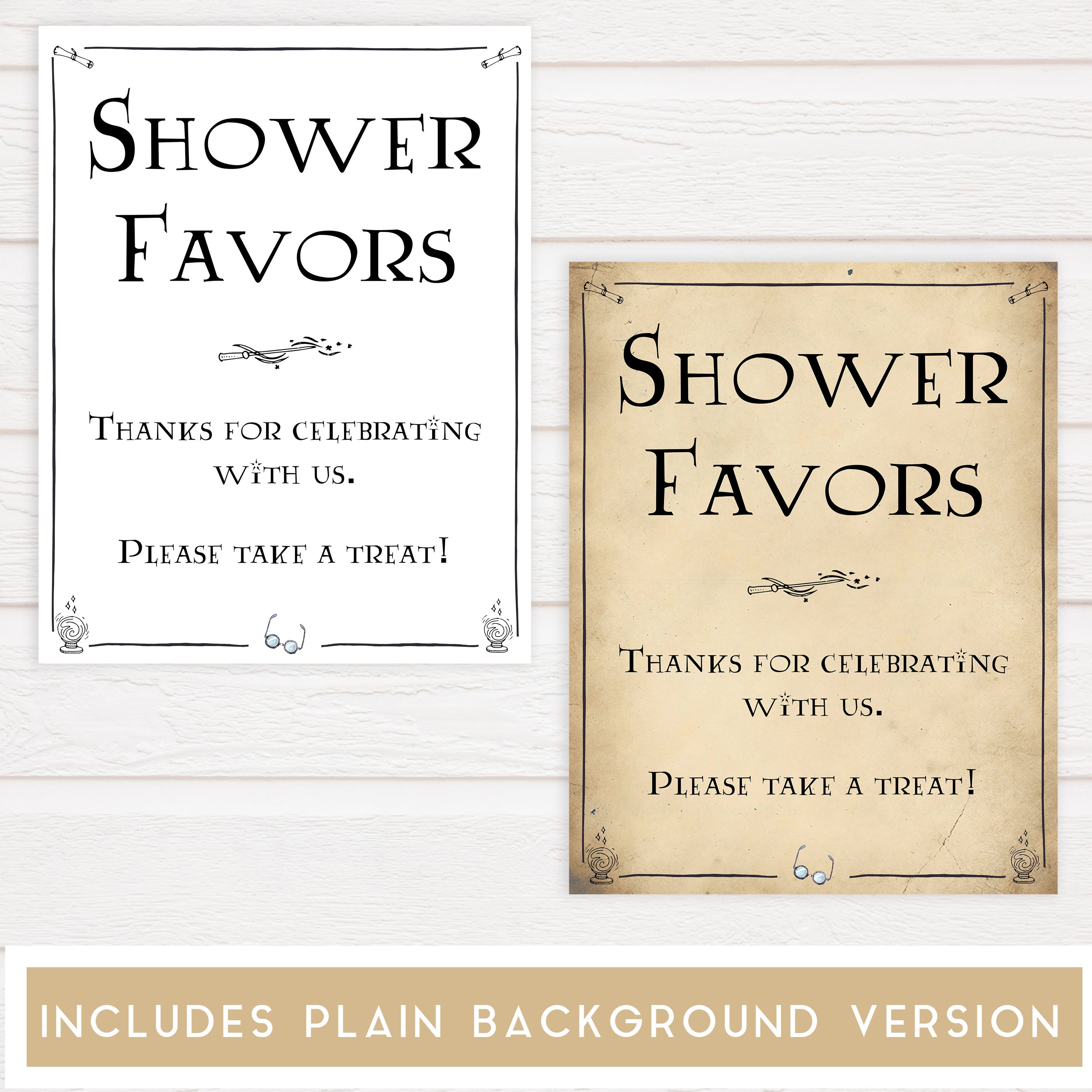 baby shower favors sign, Wizard baby shower signs, printable baby shower decor, Harry Potter baby decor, Harry Potter baby shower ideas, fun baby decor, fun baby signs
