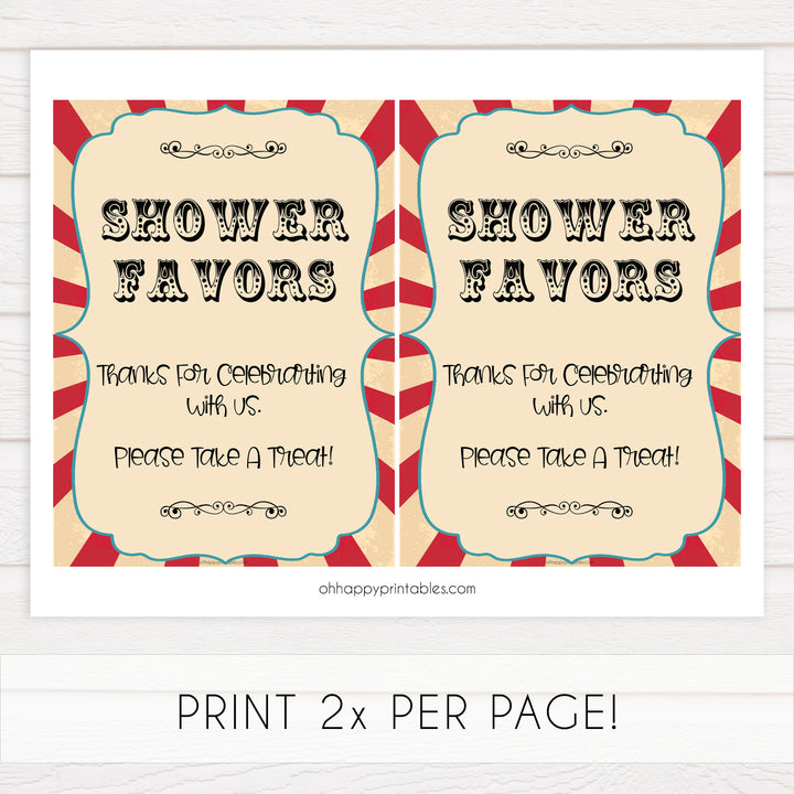 favors baby table signs, favors baby decor sign, Circus baby decor, printable baby table signs, printable baby decor, carnival table signs, fun baby signs, circus fun baby table signs