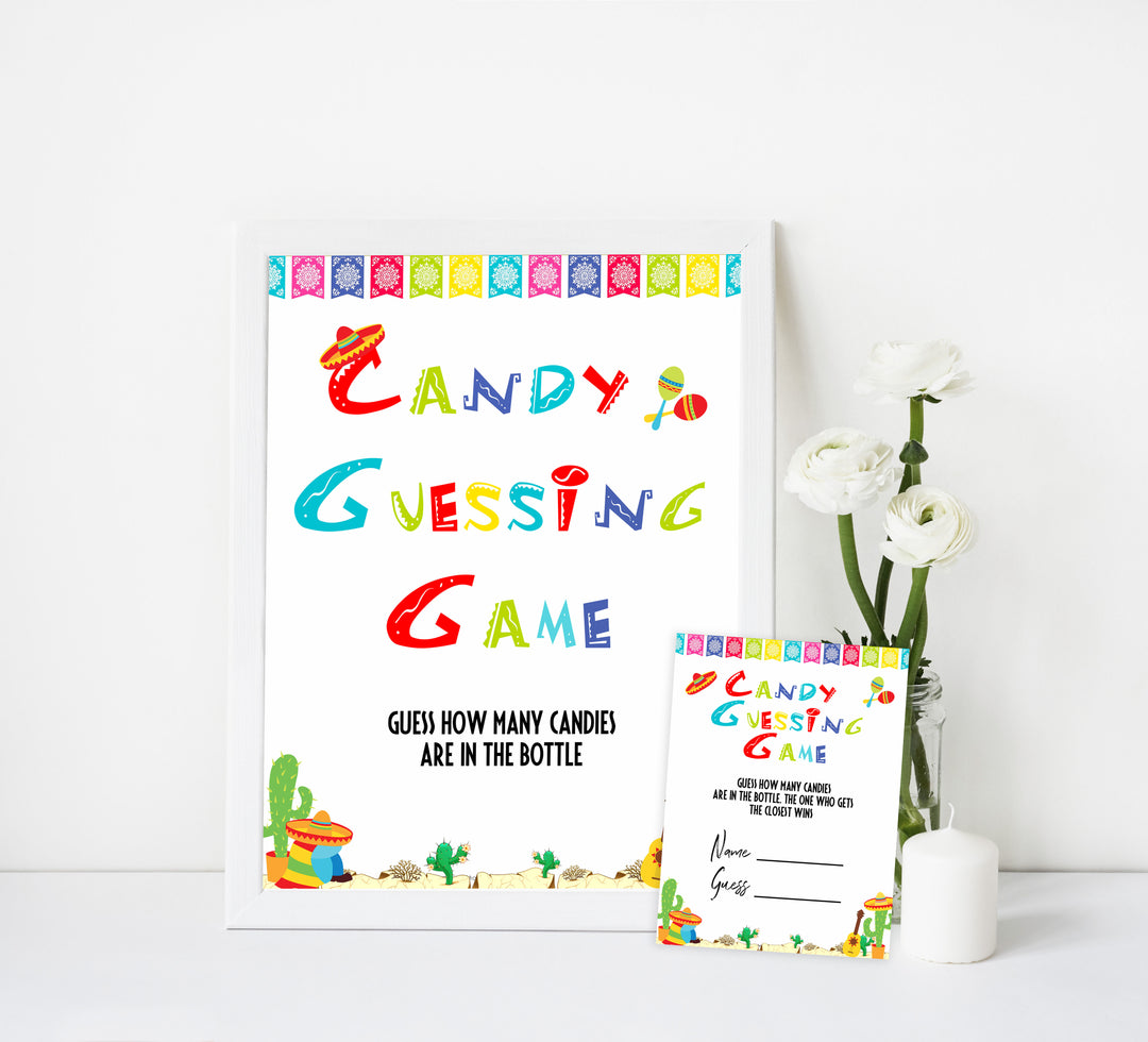 candy guessing game, Printable baby shower games, Mexican fiesta fun baby games, baby shower games, fun baby shower ideas, top baby shower ideas, fiesta shower baby shower, fiesta baby shower ideas
