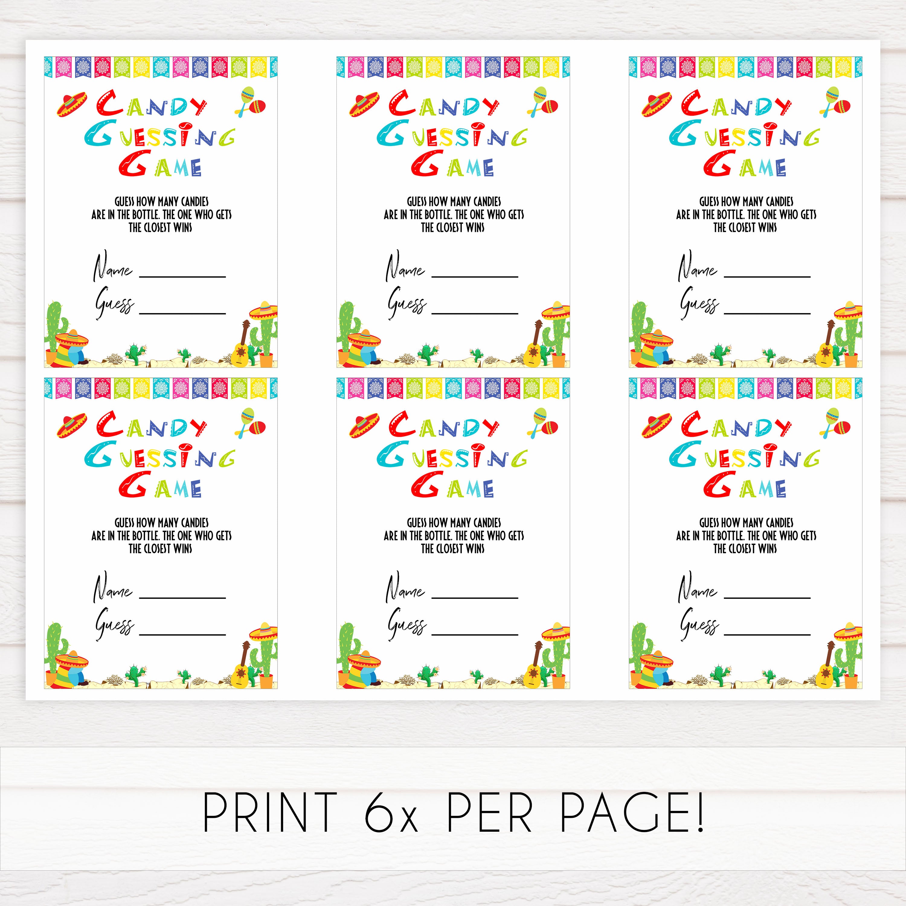 candy guessing game, Printable baby shower games, Mexican fiesta fun baby games, baby shower games, fun baby shower ideas, top baby shower ideas, fiesta shower baby shower, fiesta baby shower ideas