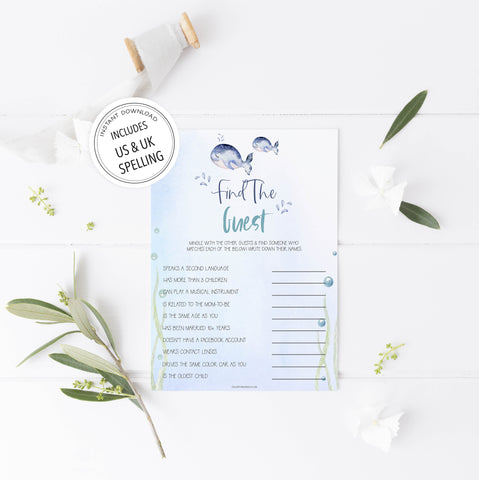find the guest baby shower game, Printable baby shower games, whale baby games, baby shower games, fun baby shower ideas, top baby shower ideas, whale baby shower, baby shower games, fun whale baby shower ideas