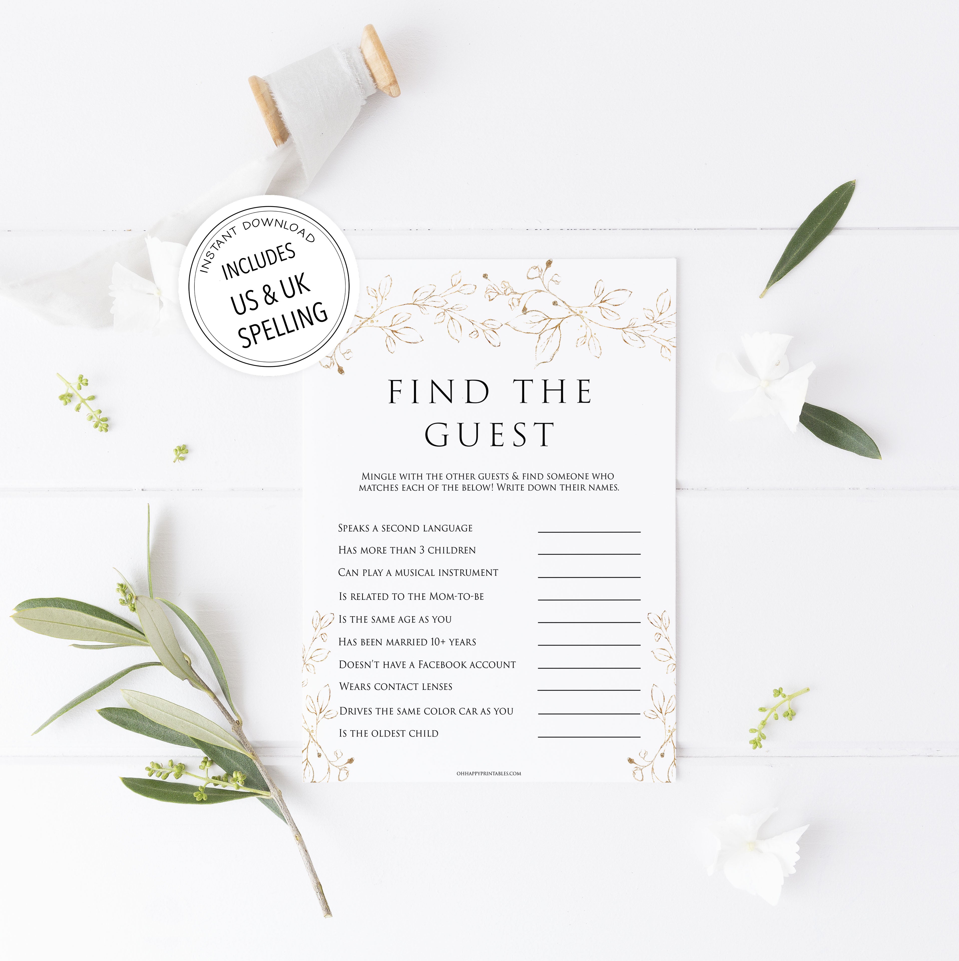 find the guest baby game, Printable baby shower games, gold leaf baby games, baby shower games, fun baby shower ideas, top baby shower ideas, gold leaf baby shower, baby shower games, fun gold leaf baby shower ideas
