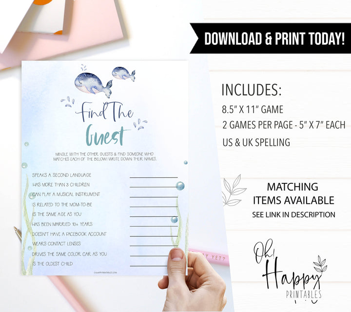 find the guest baby shower game, Printable baby shower games, whale baby games, baby shower games, fun baby shower ideas, top baby shower ideas, whale baby shower, baby shower games, fun whale baby shower ideas