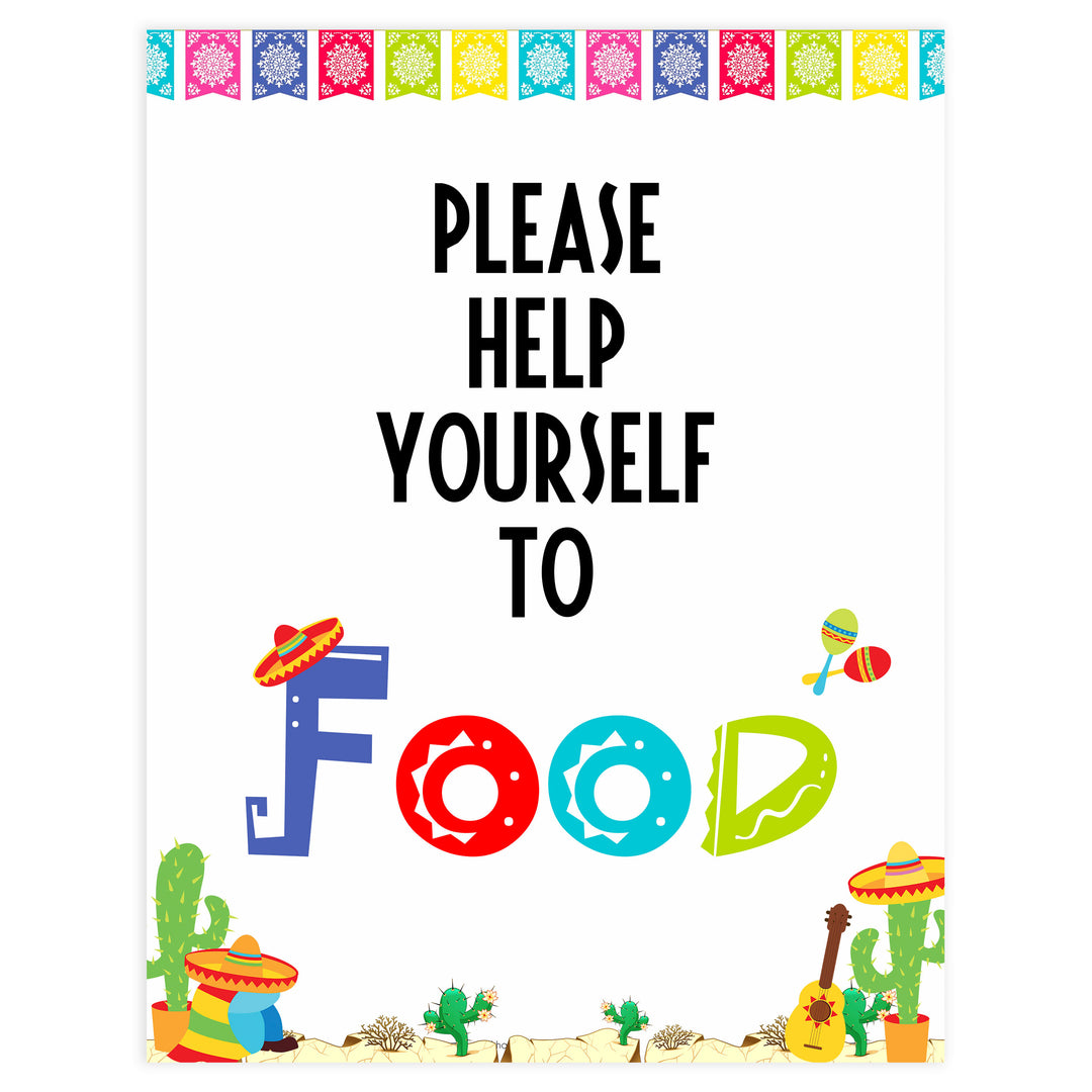 food baby shower signs, food baby table signs, Mexican fiesta baby decor, printable baby table signs, printable baby decor, baby Mexican fiesta table signs, fun baby signs, baby fiesta fun baby table signs