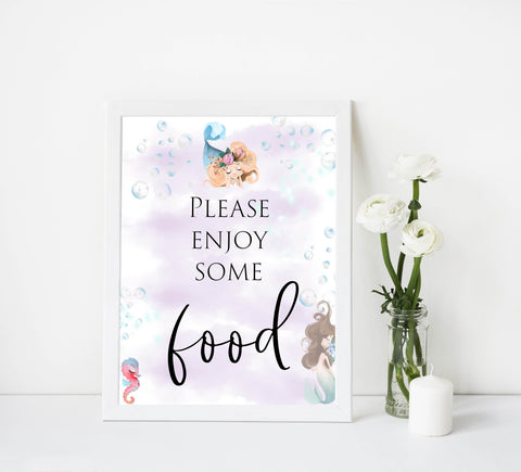 food baby shower table signs, Little mermaid baby decor, printable baby table signs, printable baby decor, baby little mermaid table signs, fun baby signs, baby little mermaid fun baby table signs