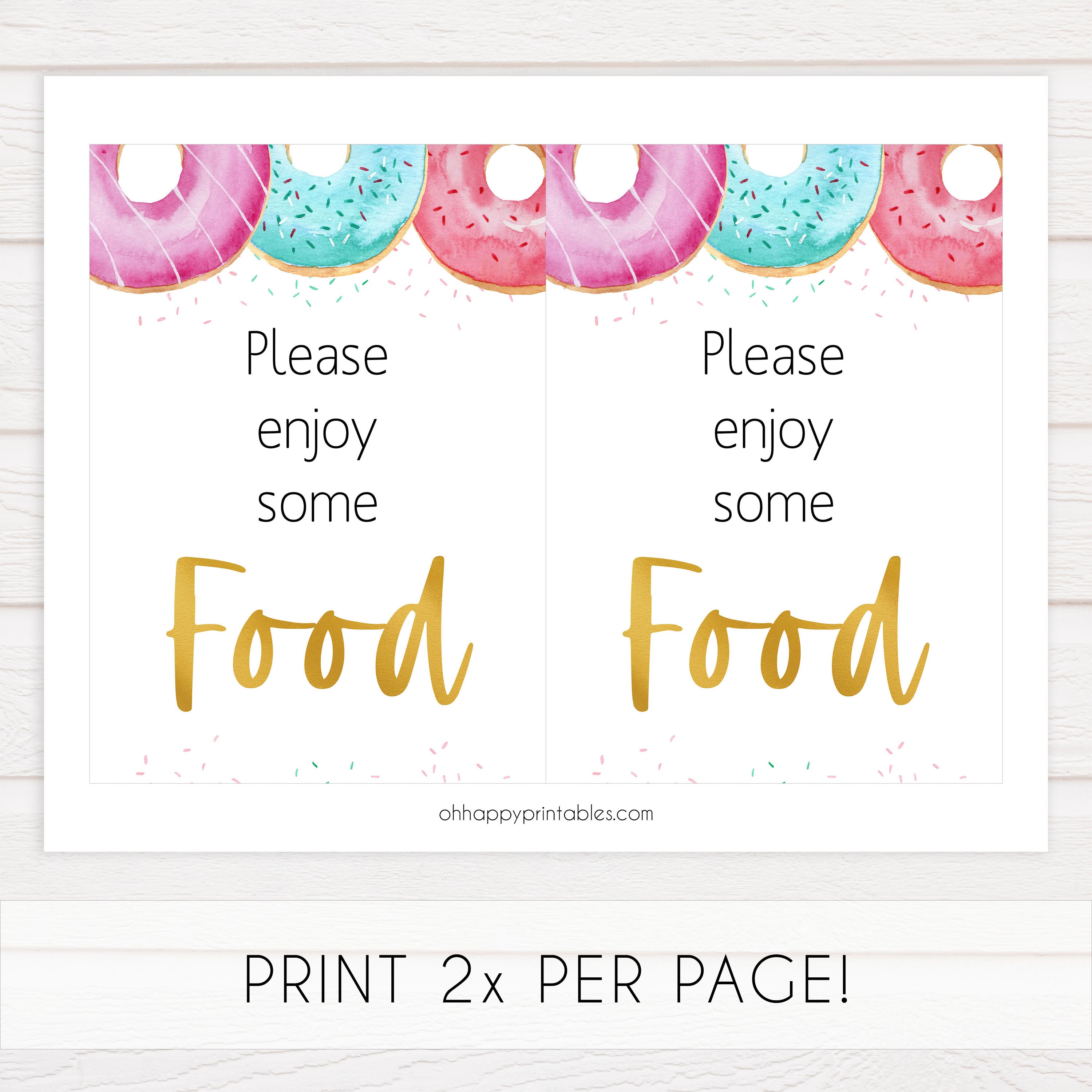 food baby shower table sign, Donut baby decor, printable baby table signs, printable baby decor, baby sprinkles table signs, fun baby signs, baby donut fun baby table signs