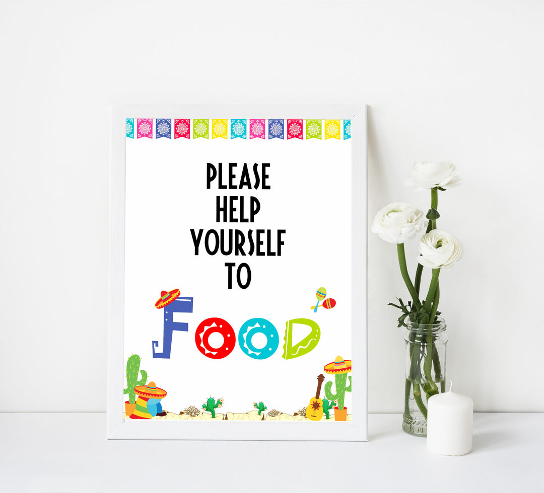 food baby shower signs, food baby table signs, Mexican fiesta baby decor, printable baby table signs, printable baby decor, baby Mexican fiesta table signs, fun baby signs, baby fiesta fun baby table signs