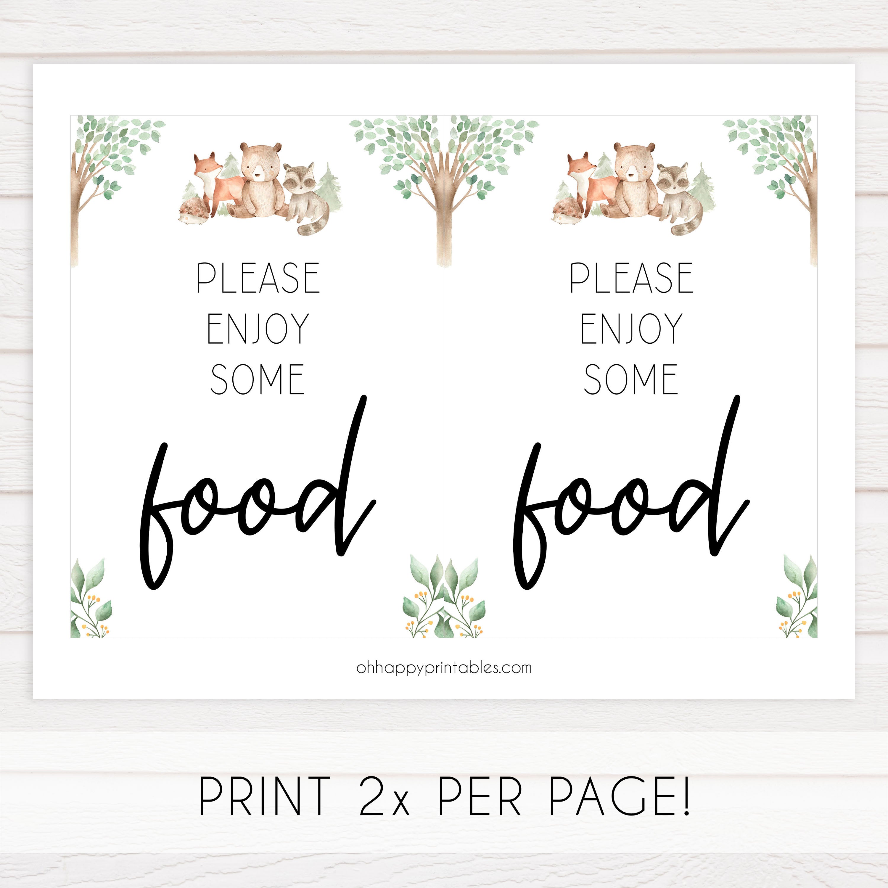 food baby shower table signs, Woodland animals baby decor, printable baby table signs, printable baby decor, baby woodland animals table signs, fun baby signs, baby woodland animals fun baby table signs