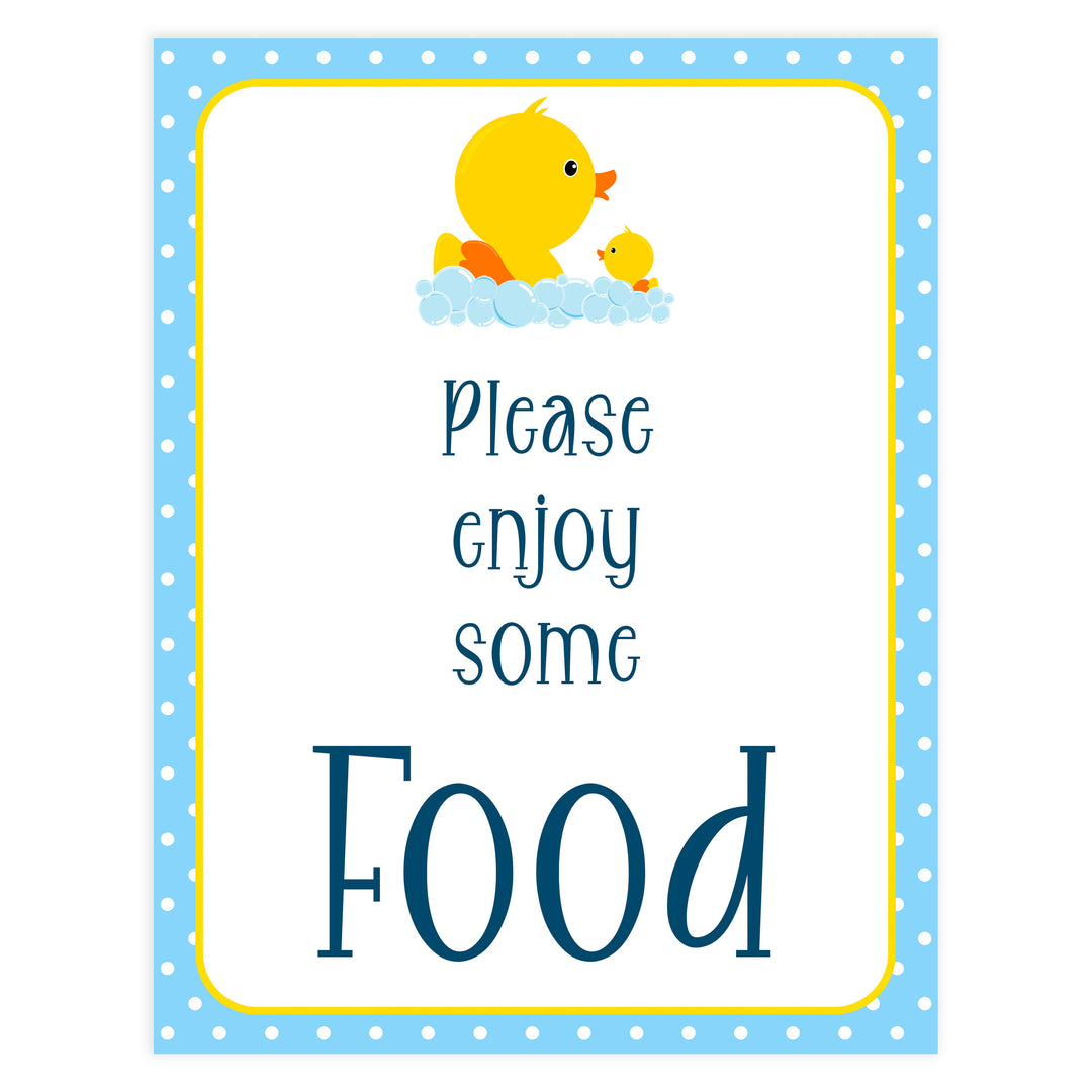 rubber ducky baby signs, food baby signs, printable baby signs, baby decor, fun baby decor, rubber ducky
