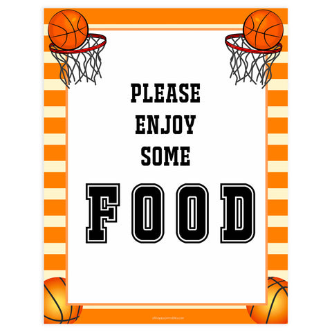 food baby table sign, food table sign, Basketball baby decor, printable baby table signs, printable baby decor, Basketball table signs, fun baby signs, Basketball fun baby table signs