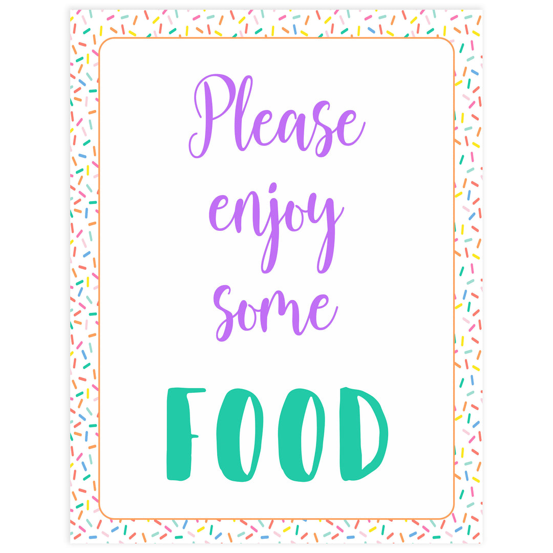 food baby table signs, food baby signs, Baby sprinkle baby decor, printable baby table signs, printable baby decor, baby sprinkle table signs, fun baby signs, baby sprinkle fun baby table signs