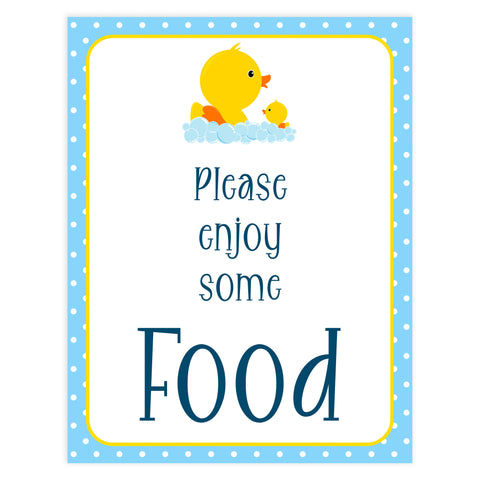 rubber ducky baby signs, food baby signs, printable baby signs, baby decor, fun baby decor, rubber ducky