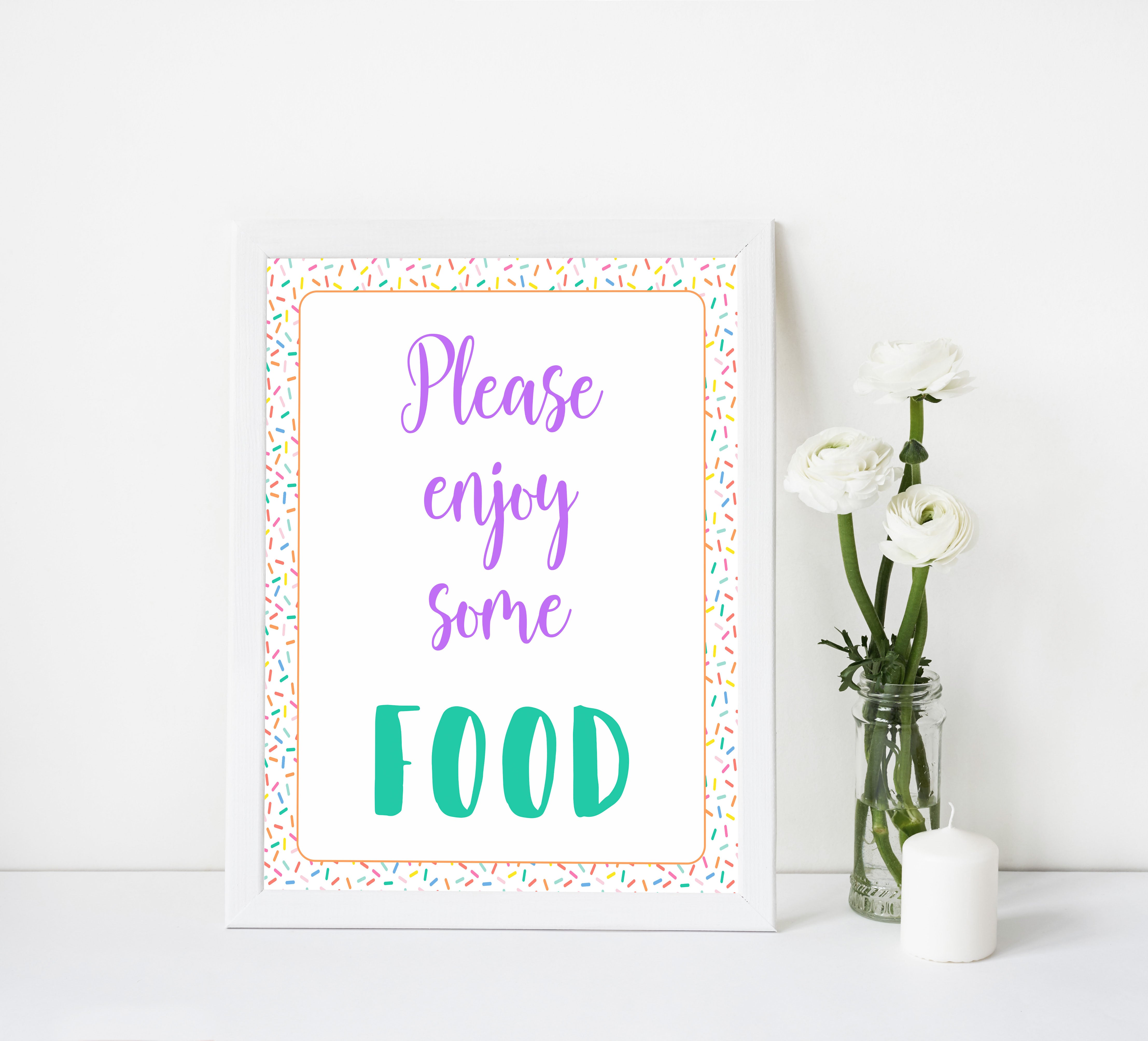 food baby table signs, food baby signs, Baby sprinkle baby decor, printable baby table signs, printable baby decor, baby sprinkle table signs, fun baby signs, baby sprinkle fun baby table signs