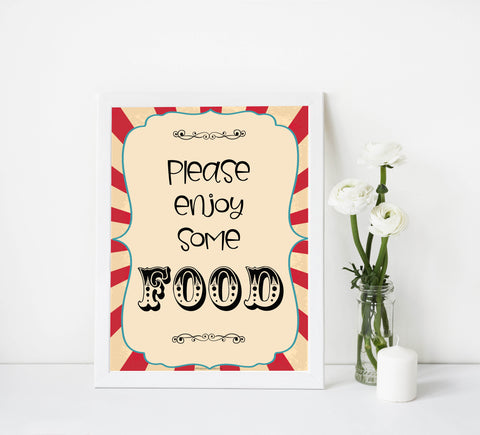 food baby signs, food table signs decor, Circus baby decor, printable baby table signs, printable baby decor, carnival table signs, fun baby signs, circus fun baby table signs